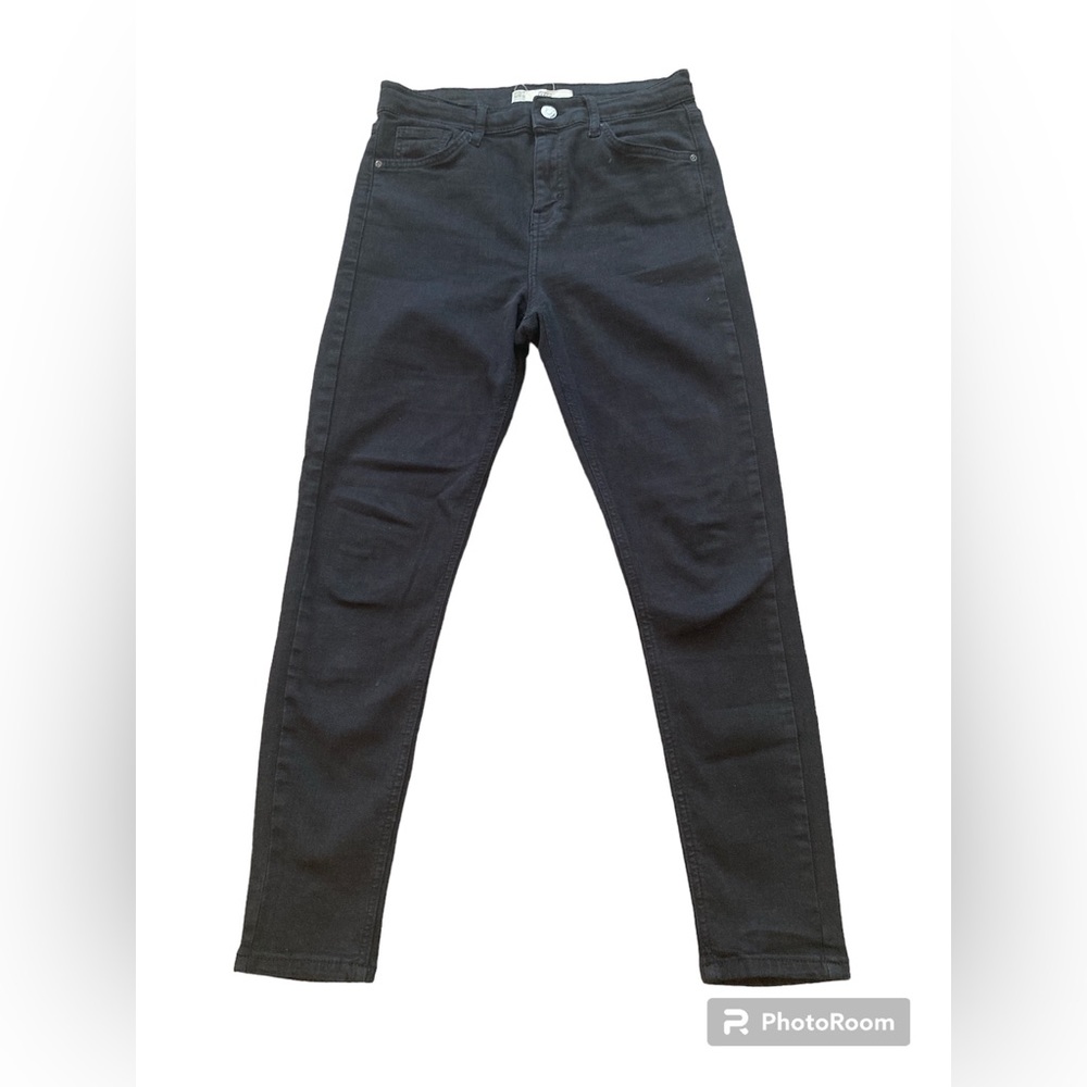 Topshop Moto Jamie Black Skinny Jeans. Size W28 L30.
